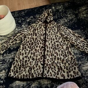 Oversized fleece jacket